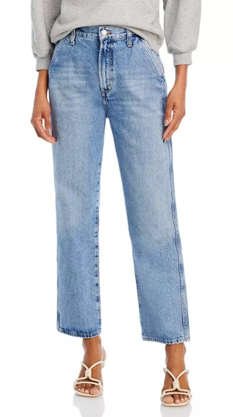 AGOLDE WOMENS 27 COOPER HIGH RISE STRAIGHT TROUSER JEANS COMMAND BLUE NEW